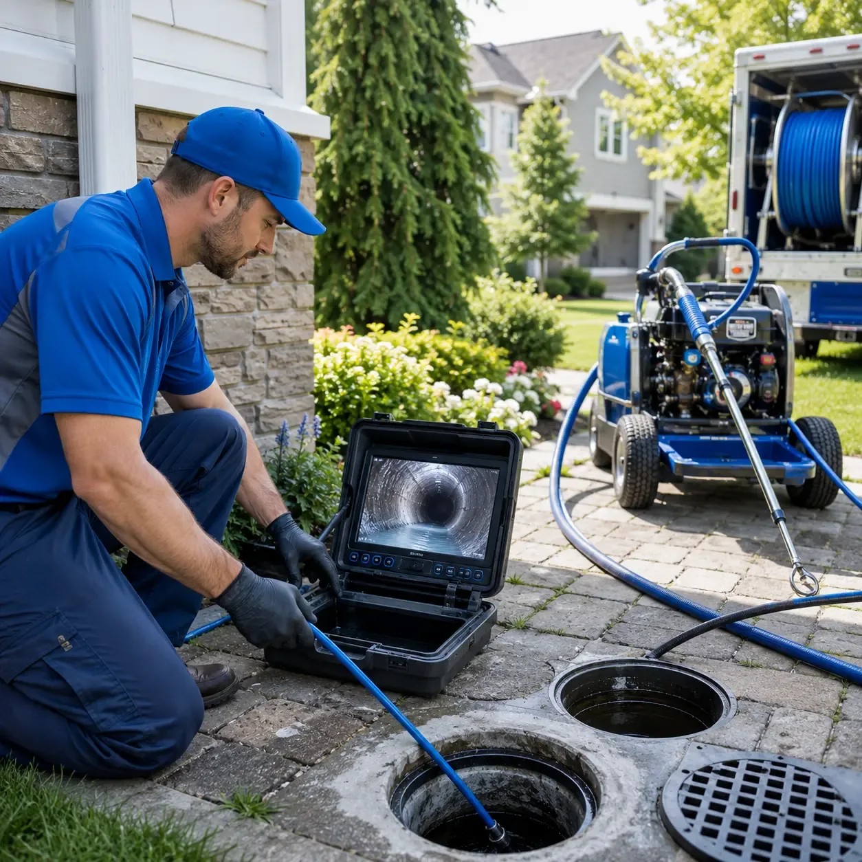 Outdoor drain cleaning professionals serving Hobart, NY