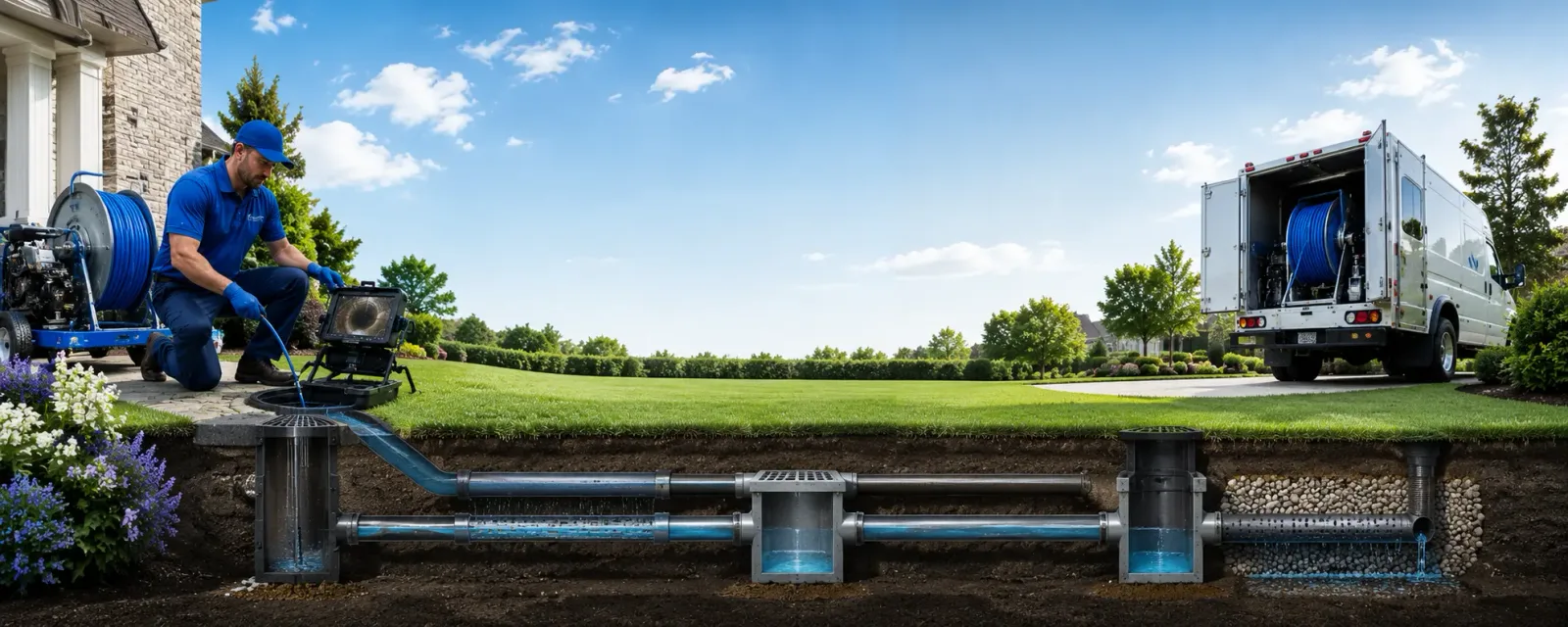 Outdoor drain cleaning information for Hobart, NY